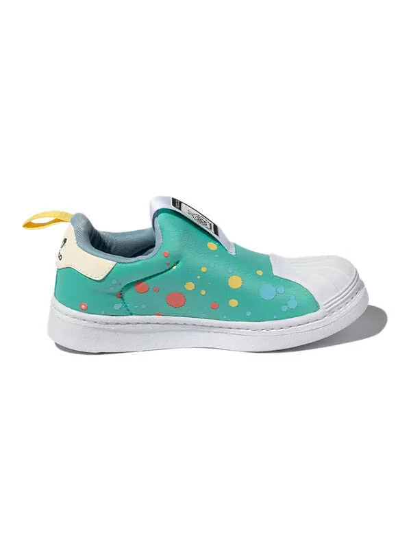 Кроссовки kevin lyons x superstar 360 little kid Adidas — изображение 2 из 4, зеленый