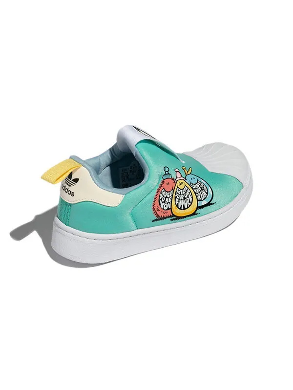 Кроссовки kevin lyons x superstar 360 little kid Adidas — изображение 4 из 4, зеленый