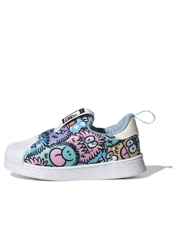Кроссовки kevin lyons x superstar 360 детские Adidas — изображение 1 из 4, белый/фиолетовый/розовый