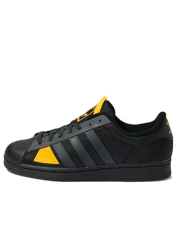 Кроссовки оригинальные суперзвезды зимние Adidas — изображение 1 из 4, черный/серый