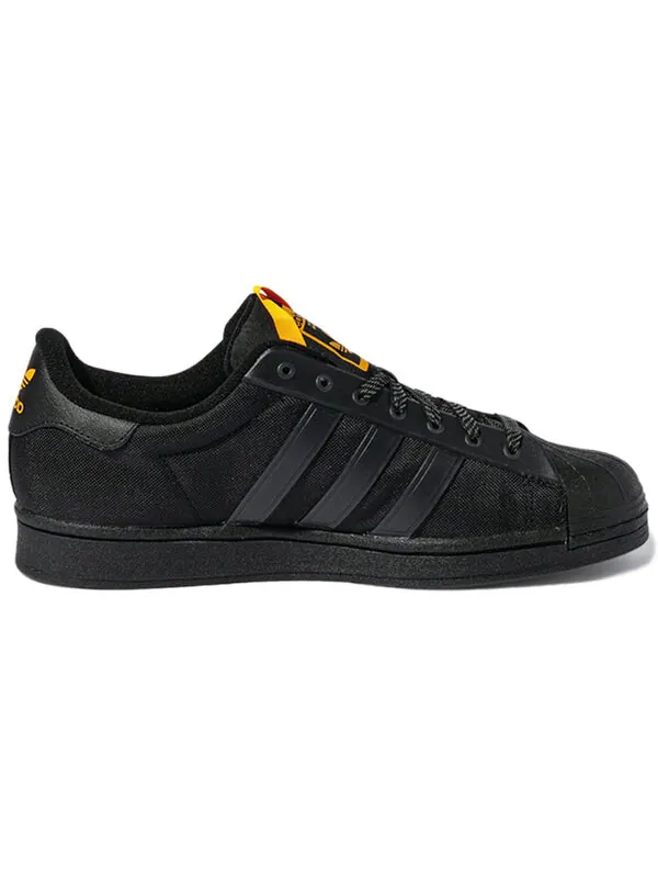Кроссовки оригинальные суперзвезды зимние Adidas — изображение 3 из 4, черный/серый