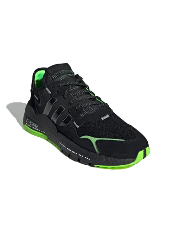 Кроссовки оригинальные nite jogger Adidas — изображение 3 из 4, черный/зеленый