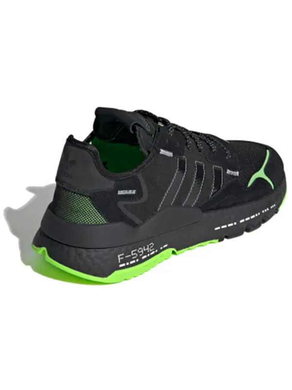 Кроссовки оригинальные nite jogger Adidas — изображение 4 из 4, черный/зеленый