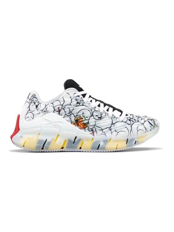 Кроссовки ghostbusters x zig kinetica j 'mr. stay-puft' Reebok — изображение 2 из 4, белый/черный/красный