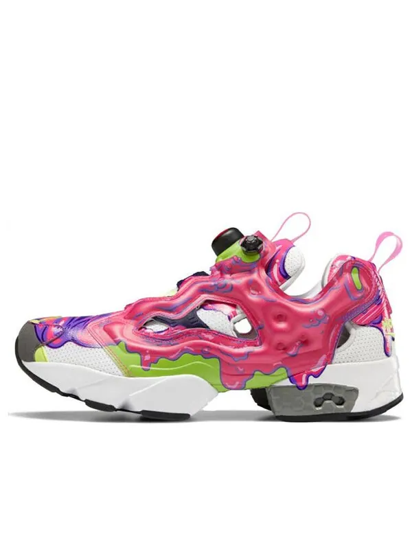 Кроссовки ghostbusters x instapump fury 'psychomagnotheric slime' Reebok — изображение 1 из 4, розовый/зеленый