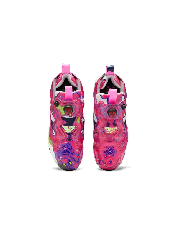 Кроссовки ghostbusters x instapump fury 'psychomagnotheric slime' Reebok — изображение 4 из 4, розовый/зеленый