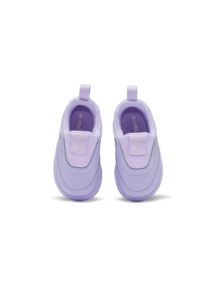 Детские слипоны Reebok Cardi B x Club C Slip-On 3 — изображение 4 из 6, фиолетовый