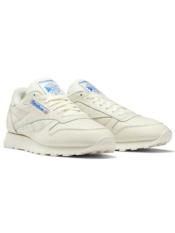 Кроссовки awake ny x classic leather 'white snakeskin' Reebok — изображение 3 из 4, бежевый
