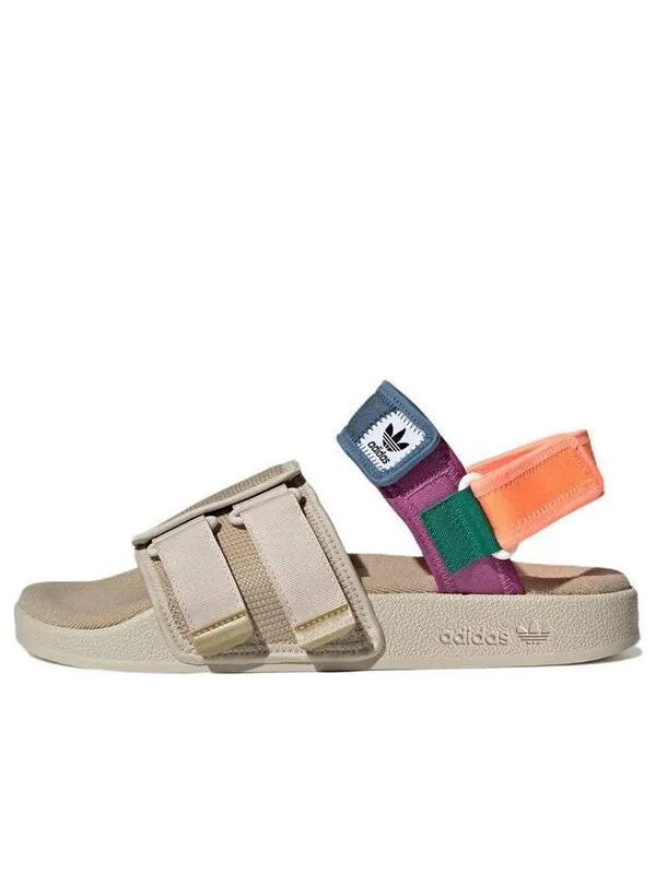 Сандалии adilette sandal 4.0 Adidas — изображение 1 из 4, белый/синий//фиолетовый