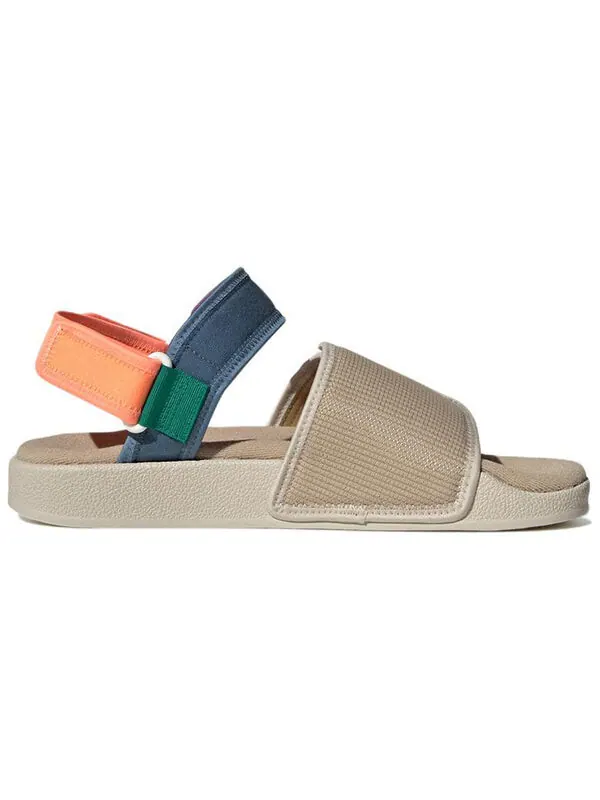Сандалии adilette sandal 4.0 Adidas — изображение 2 из 4, белый/синий//фиолетовый