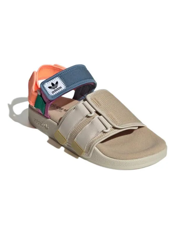 Сандалии adilette sandal 4.0 Adidas — изображение 3 из 4, белый/синий//фиолетовый