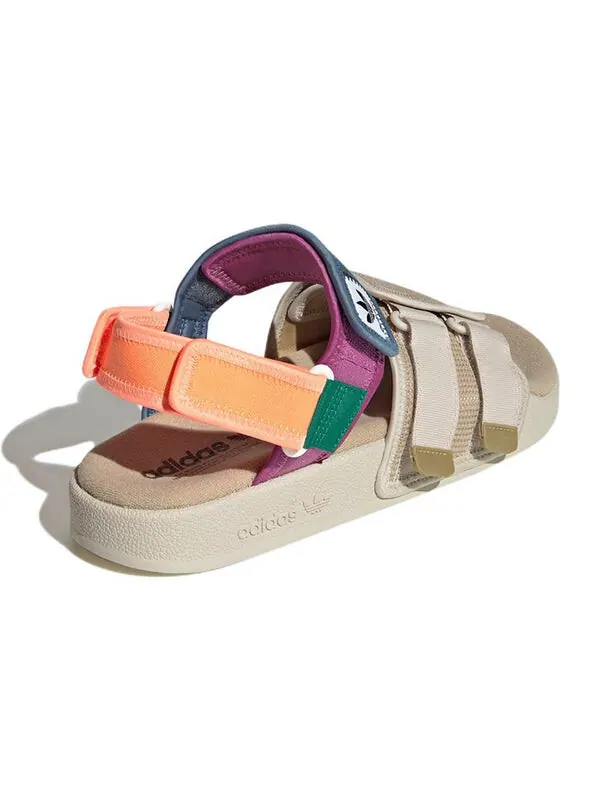 Сандалии adilette sandal 4.0 Adidas — изображение 4 из 4, белый/синий//фиолетовый