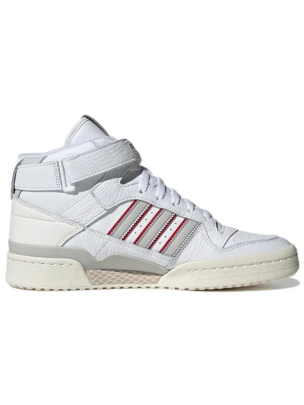 Кроссовки оригиналы форум mid shoes Adidas — изображение 2 из 4, белый/серый/красный