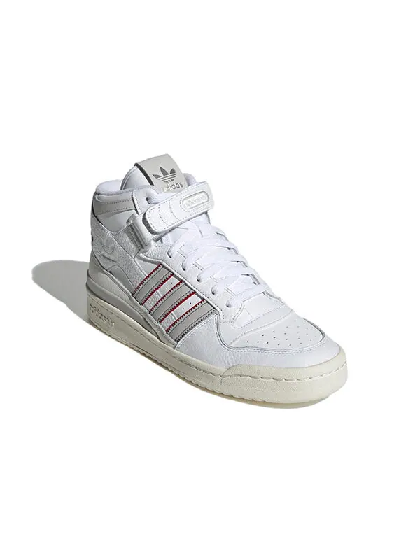 Кроссовки оригиналы форум mid shoes Adidas — изображение 3 из 4, белый/серый/красный