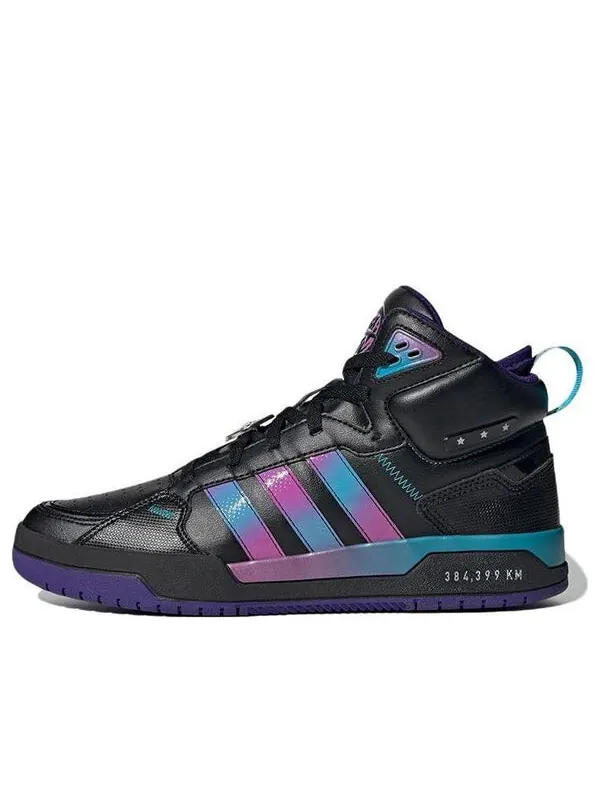 Кроссовки neo 100db mid Adidas — изображение 1 из 4, черный/фиолетовый