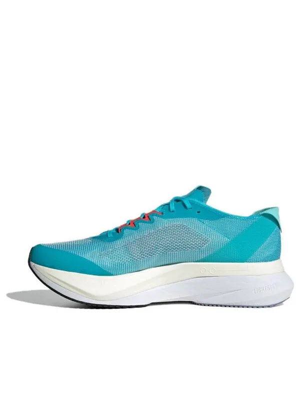 Кроссовки Adidas Adizero Boston 12 Running Shoes 'Flash Aqua Cloud White' — изображение 1 из 4, голубой/белый/черный