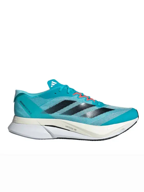 Кроссовки Adidas Adizero Boston 12 Running Shoes 'Flash Aqua Cloud White' — изображение 2 из 4, голубой/белый/черный