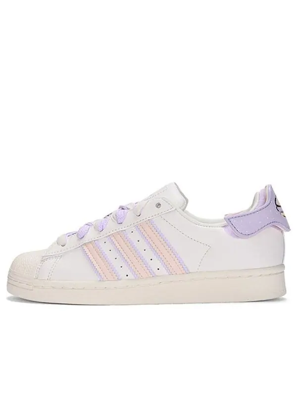 Кроссовки оригиналы суперзвезда Adidas — изображение 1 из 4, белый/фиолетовый/розовый