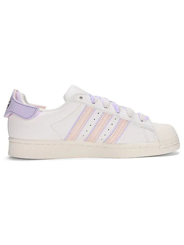 Кроссовки оригиналы суперзвезда Adidas — изображение 2 из 4, белый/фиолетовый/розовый