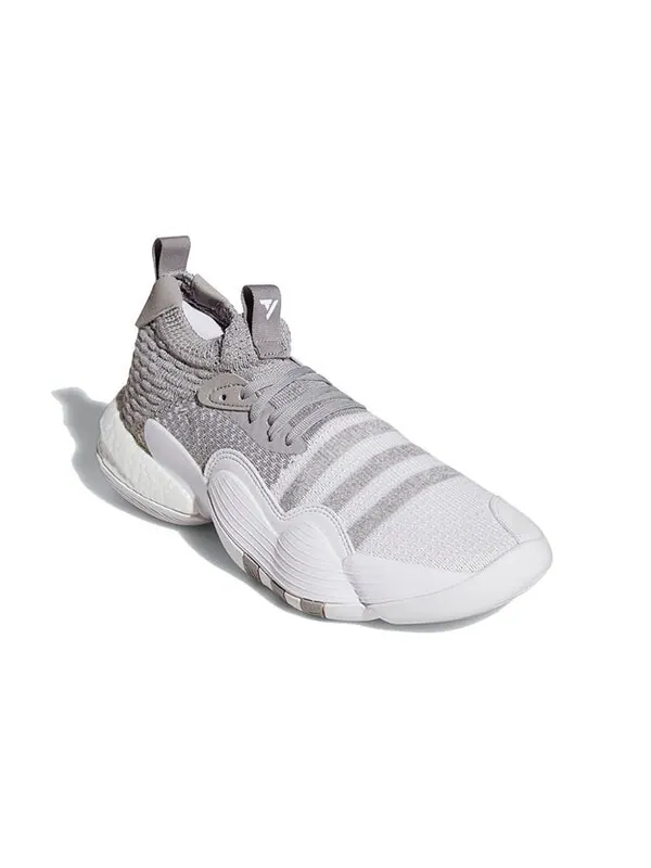 Кроссовки trae young 2 'grey moon' Adidas — изображение 3 из 4, белый/серый