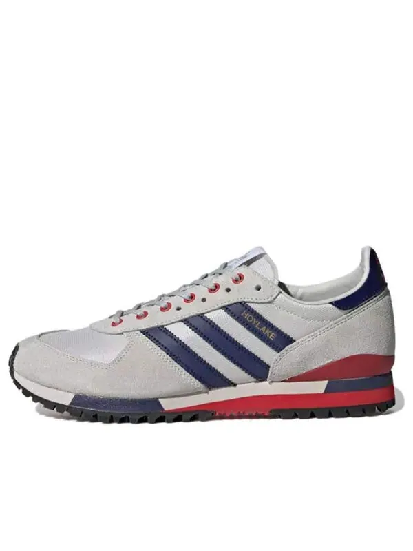 Кроссовки hoylake spzl 'grey power red' Adidas — изображение 1 из 4, серый/синий/красный