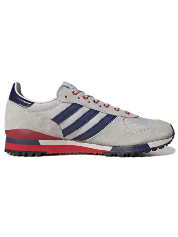 Кроссовки hoylake spzl 'grey power red' Adidas — изображение 2 из 4, серый/синий/красный