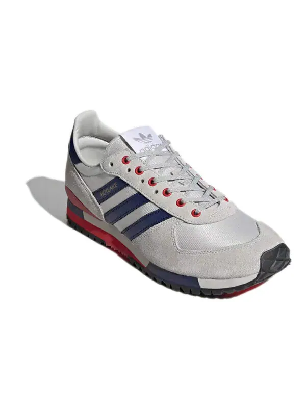 Кроссовки hoylake spzl 'grey power red' Adidas — изображение 3 из 4, серый/синий/красный