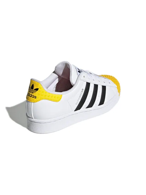 Кроссовки lego x superstar j Adidas — изображение 4 из 4, белый/черный/желтый
