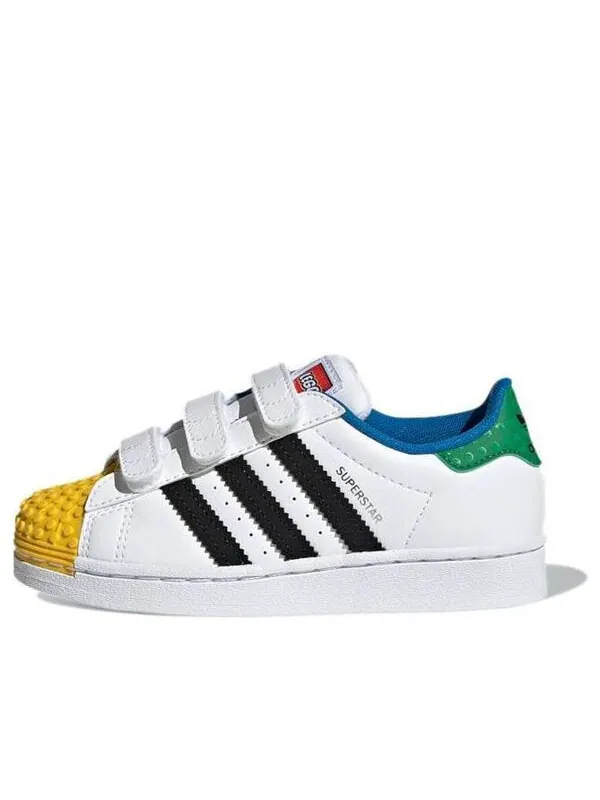 Кроссовки lego x superstar cf j Adidas — изображение 1 из 4, белый/черный/белый