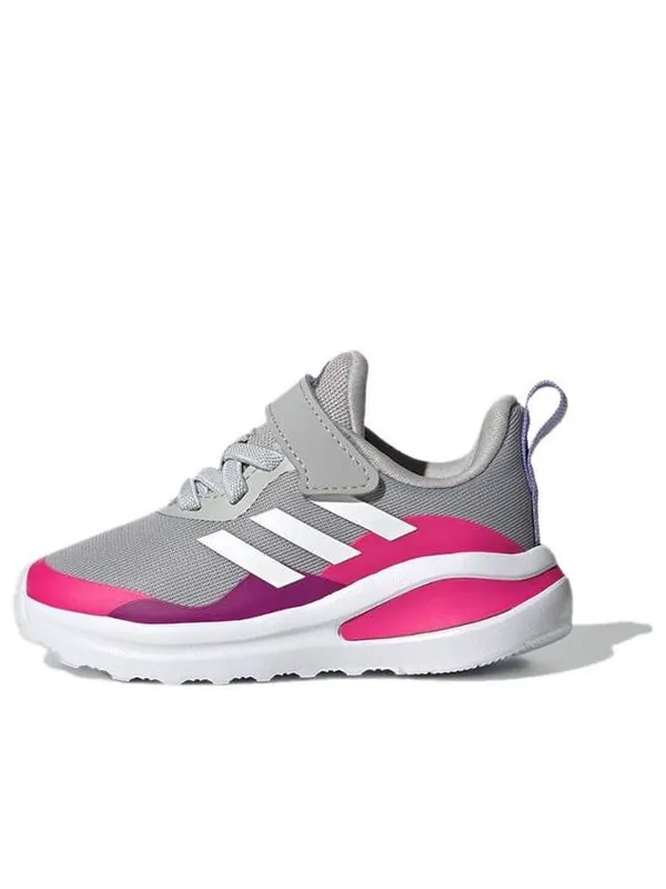 Кроссовки Fortarun с эластичным шнурком сверху Adidas — изображение 1 из 4, серый/розовый красный