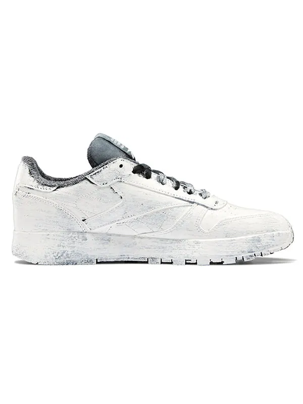 Кроссовки maison margiela x classic leather tabi 'whiteout' Reebok — изображение 2 из 4, белый