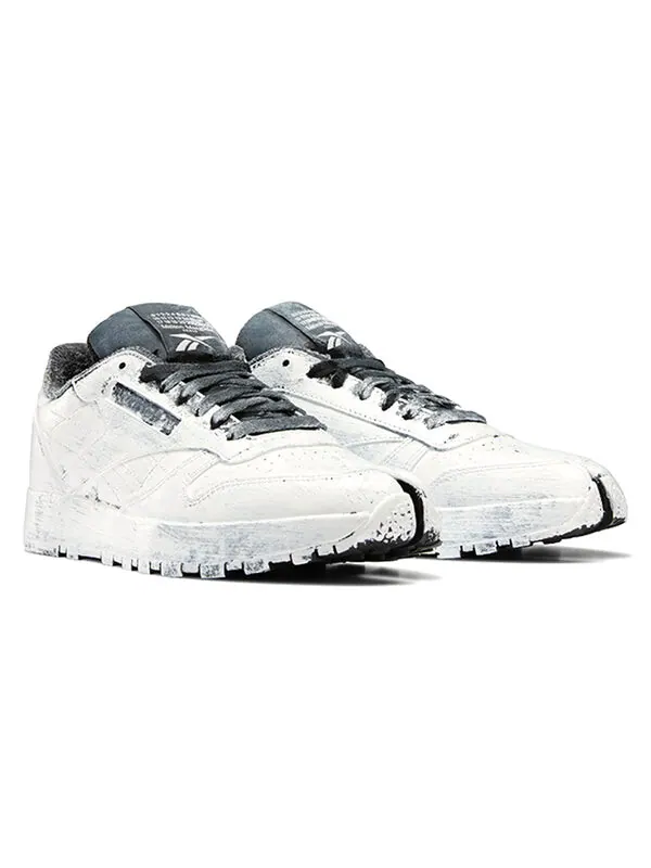 Кроссовки maison margiela x classic leather tabi 'whiteout' Reebok — изображение 3 из 4, белый