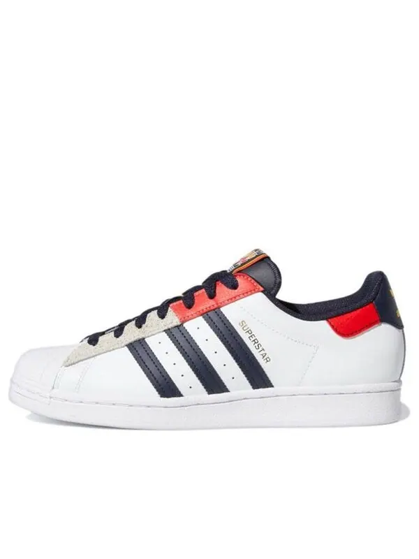 Кроссовки суперзвезда Adidas — изображение 1 из 4, белый/красный/синий