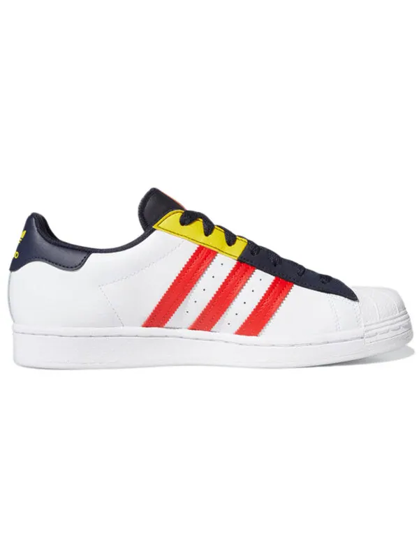 Кроссовки суперзвезда Adidas — изображение 2 из 4, белый/красный/синий