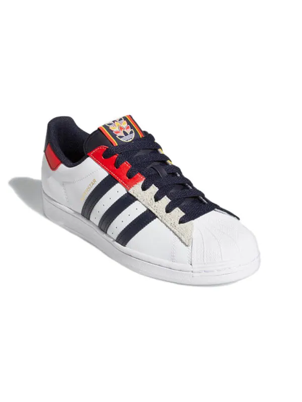 Кроссовки суперзвезда Adidas — изображение 3 из 4, белый/красный/синий