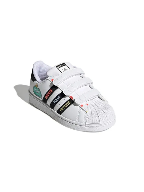 Кроссовки kevin lyons x superstar j Adidas — изображение 3 из 4, белый/черный/синий