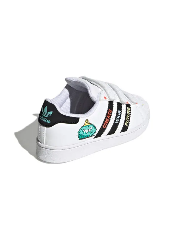 Кроссовки kevin lyons x superstar j Adidas — изображение 4 из 4, белый/черный/синий