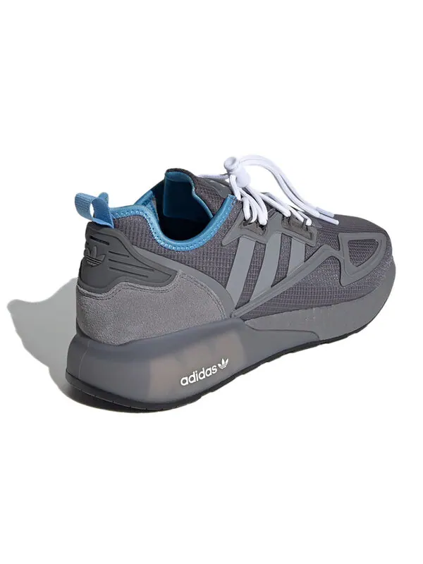 Кроссовки оригинал zx 2k boost Adidas — изображение 4 из 4, серый