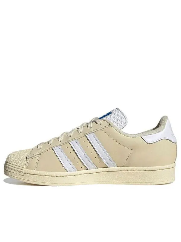 Кроссовки оригинальные superstar Adidas — изображение 1 из 4, кремово-желтый