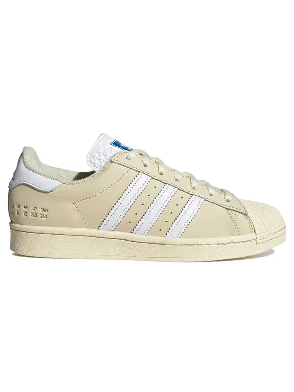 Кроссовки оригинальные superstar Adidas — изображение 2 из 4, кремово-желтый