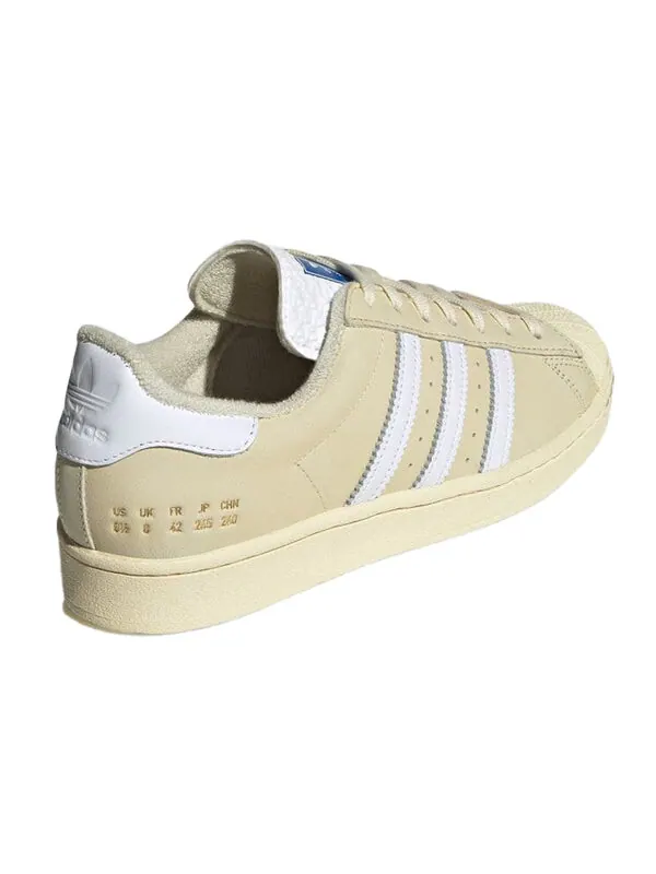 Кроссовки оригинальные superstar Adidas — изображение 4 из 4, кремово-желтый