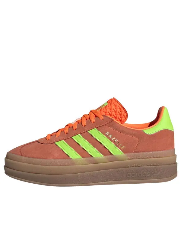 Кроссовки газель смелые Adidas — изображение 1 из 4, оранжевый/зеленый