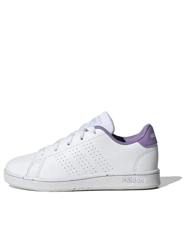 Кроссовки (PS) Adidas Tennis Advantage Lifestyle Court 'White Violet Fusion' — изображение 1 из 4, белый/белый/фиолетовый