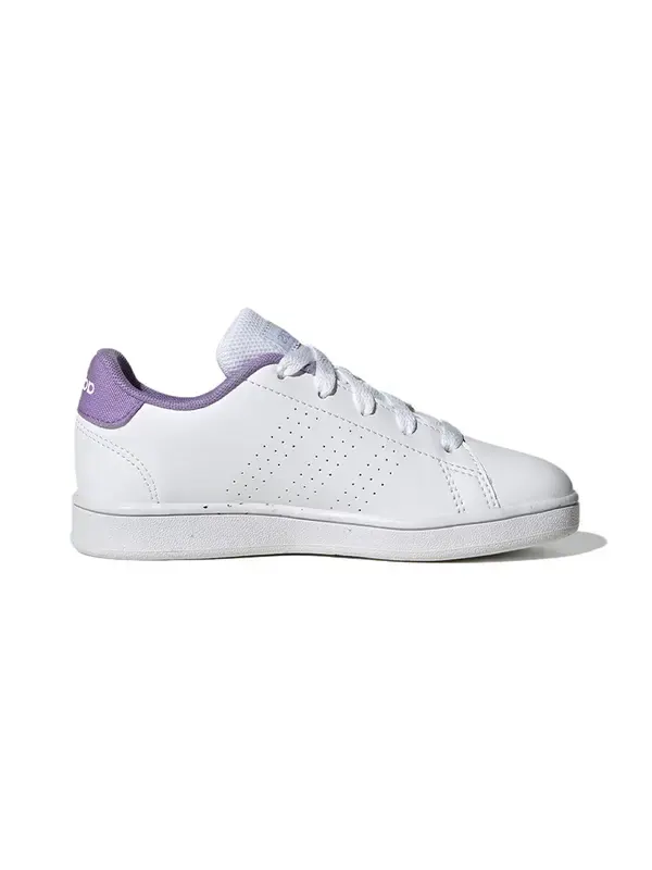 Кроссовки (PS) Adidas Tennis Advantage Lifestyle Court 'White Violet Fusion' — изображение 2 из 4, белый/белый/фиолетовый