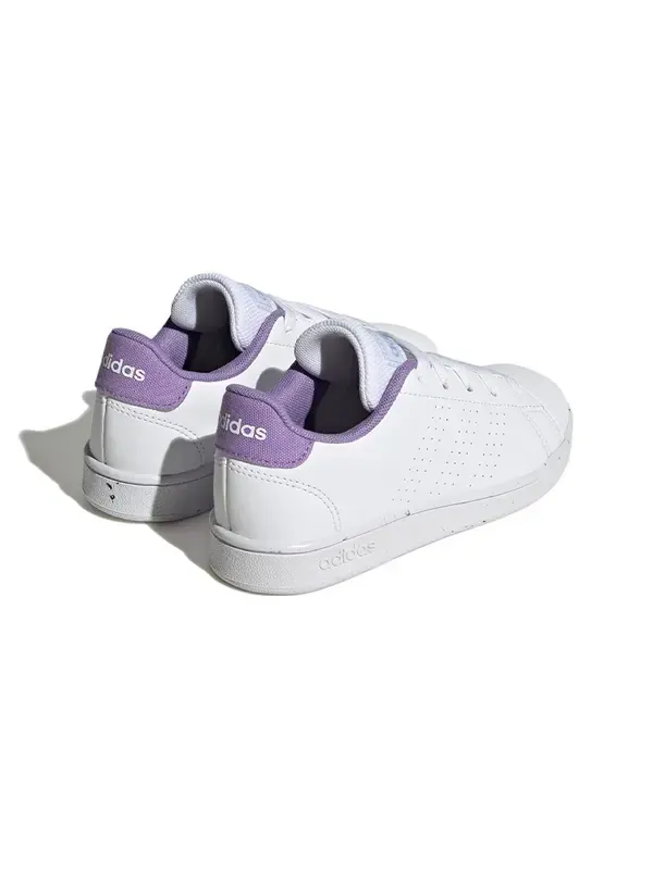 Кроссовки (PS) Adidas Tennis Advantage Lifestyle Court 'White Violet Fusion' — изображение 3 из 4, белый/белый/фиолетовый