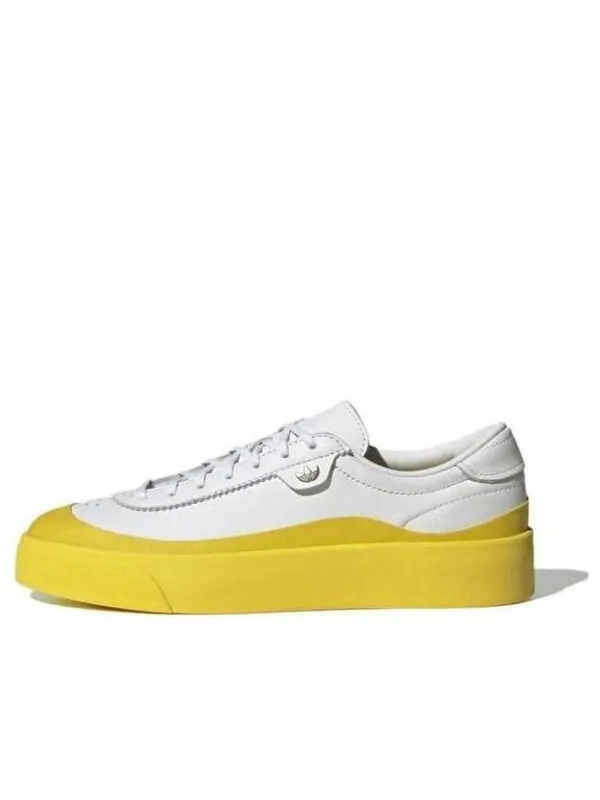 Кроссовки оригиналы nucombe Adidas — изображение 1 из 1, белый/желтый