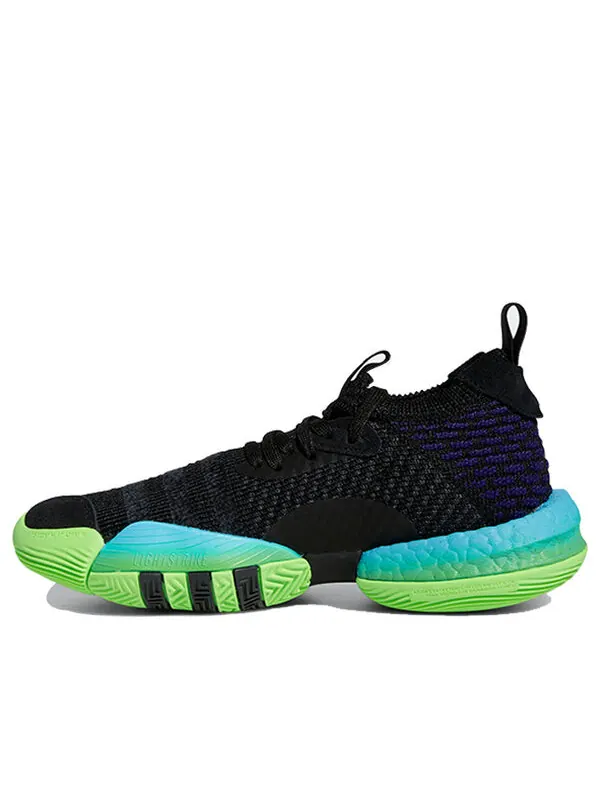 Кроссовки trae young 2 j Adidas — изображение 1 из 4, черный/синий/зеленый