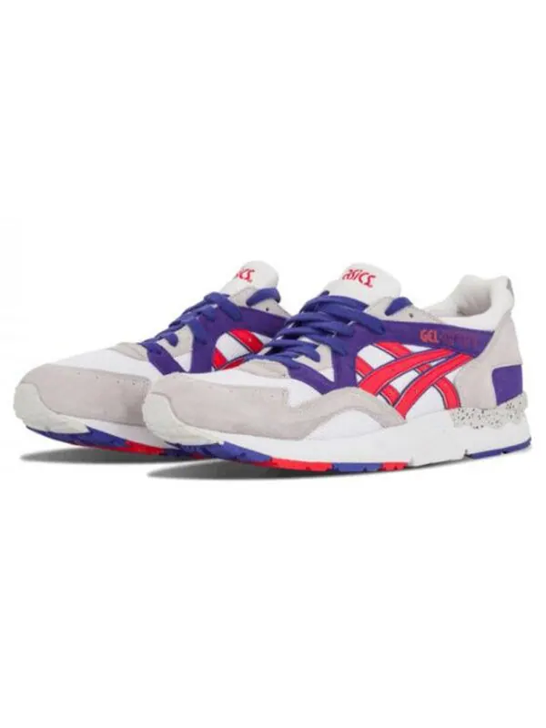 Кроссовки гель лайт 5 Asics — изображение 2 из 4, белый/красный/синий