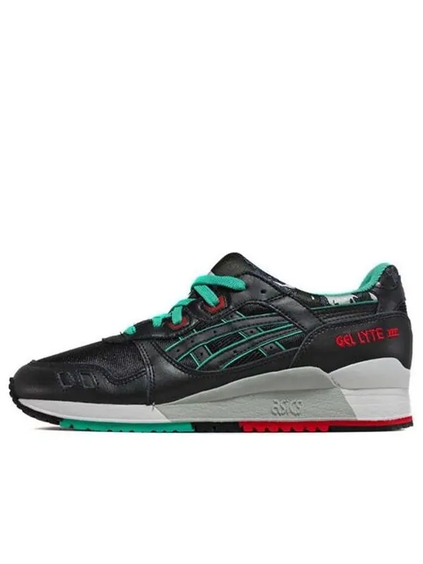 Кроссовки гель лайт 3 Asics — изображение 1 из 3, черный/зеленый