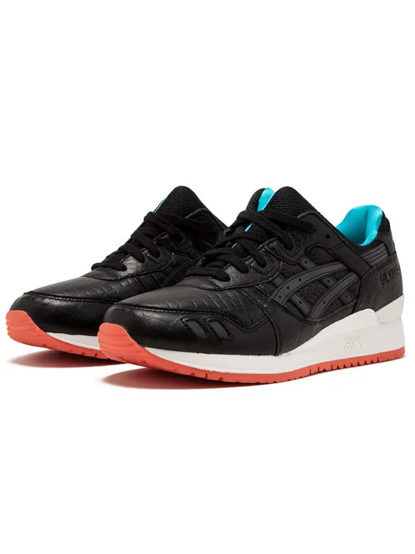 Кроссовки гель лайт 3 Asics — изображение 3 из 4, черный/красный